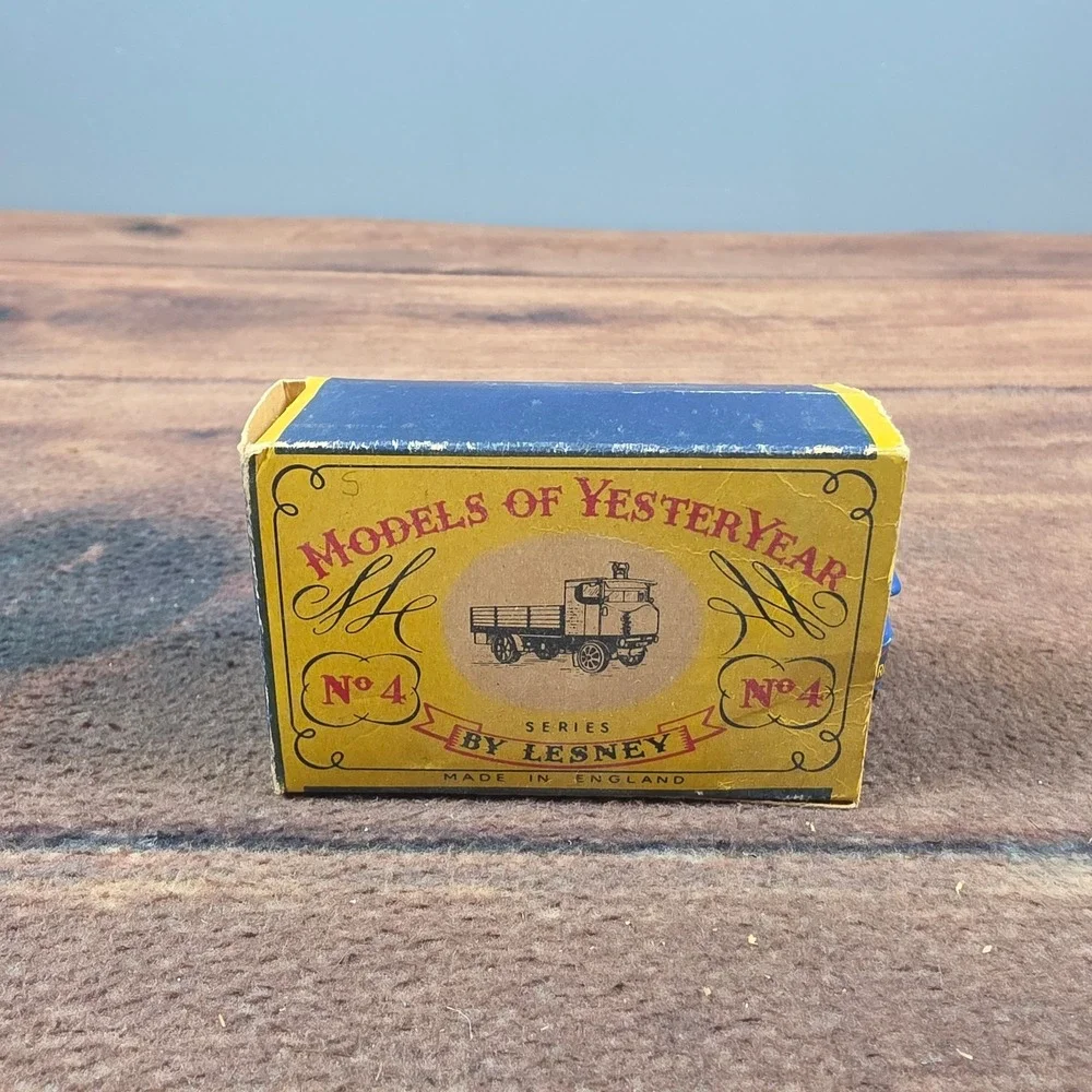 Lesney Models of Yesteryear No 4 Sentinel Steam Wagon Blue Good Original Box